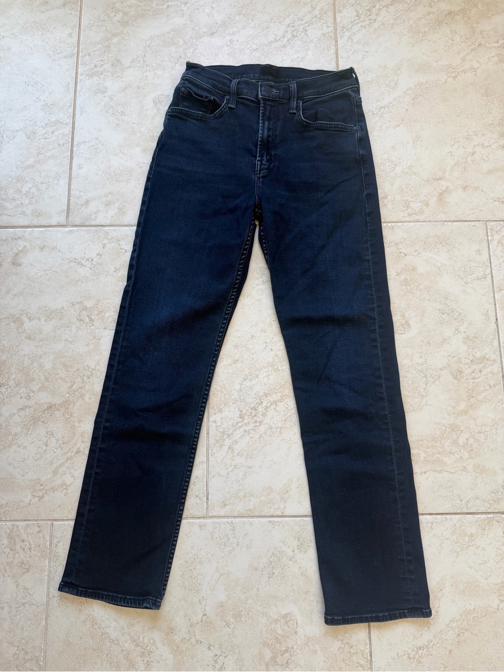 MOTHER DENIM Jeans Mid Rise Rider Ankle Night in Paris